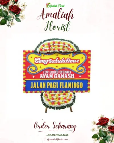 Bunga Papan Congratulation di Galanggang